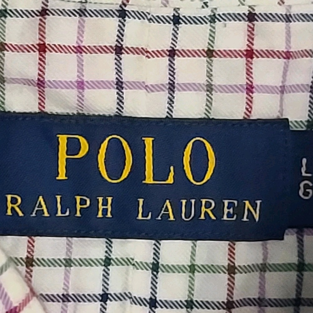 Polo Ralph Lauren Long Sleeve Button Up Shirt Size Large Ralph Lauren Multicolor - Picture 7 of 15